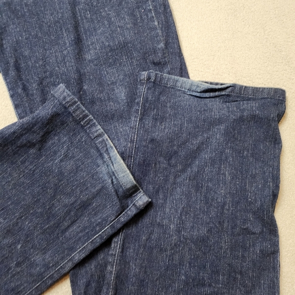 NYDJ Dark Wash Embellished Straight Leg Jeans USA Made Sz 8 - Picture 12 of 15